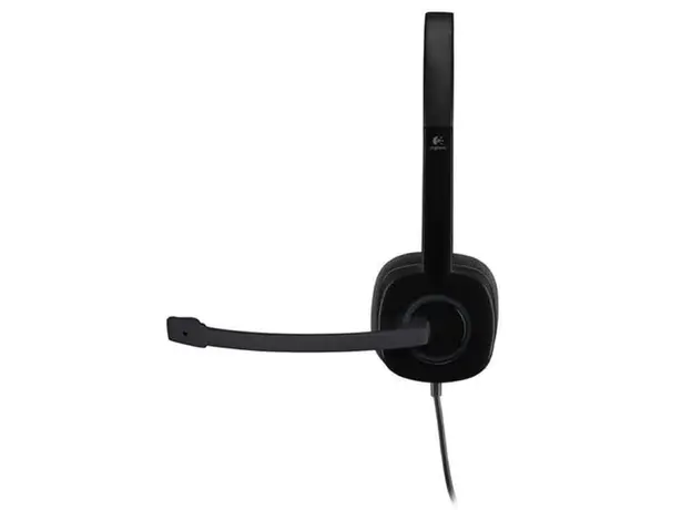 ყურსასმენი LOGITECH H151 Corded Stereo Headset - BLACK - 3.5 MM, 3 image
