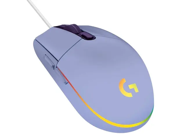 მაუსი LOGITECH G203 LIGHTSYNC Corded Gaming Mouse - LILAC - USB, 3 image
