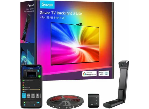 Govee TV Backlight 3 Lite (55~65 inch) lighting kit supports Matter from Q1 2024.