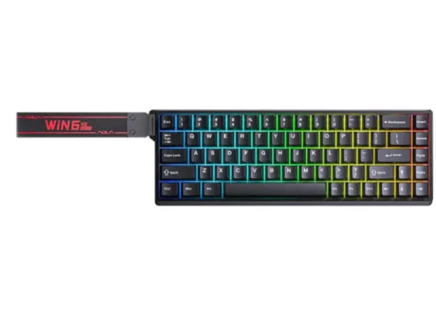კლავიატურა AULA WIN68 HE Standard edition RGB Wired Gaming Keyboard Black (Graywood Magnetic Switch)