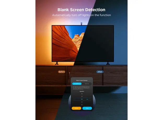 Govee TV Backlight 3 Lite (55~65 inch) lighting kit supports Matter from Q1 2024., 4 image