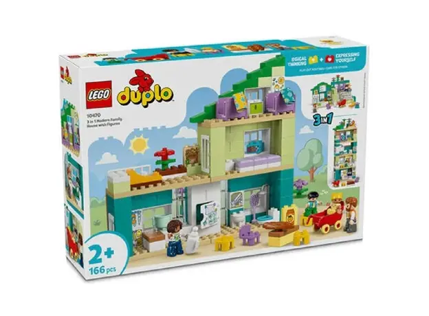 ლეგო LEGO Constructor DUPLO Town 3 in 1 Modern Family House with Figures, 4 image