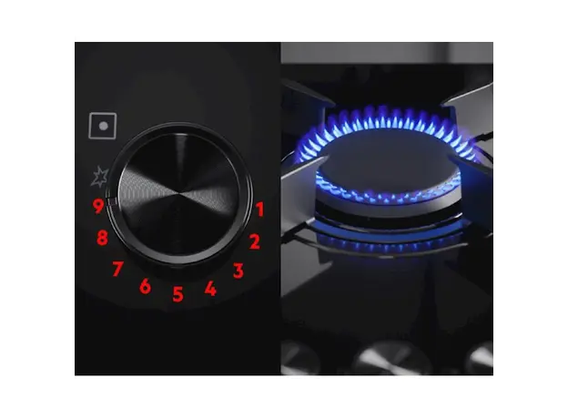 ჩასაშენებელი ქურის ზედაპირი AEG HKB64453NB, 4 image