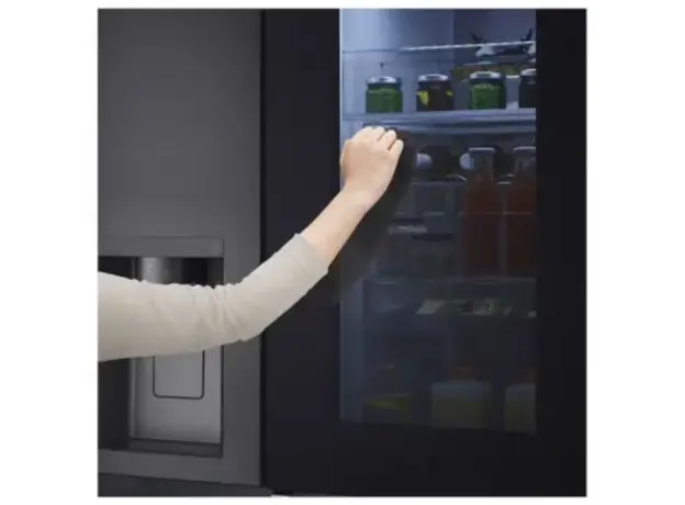 მაცივარი LG GR-X267CQEW.AMCQMER Side-by-Side 179x91.3x73.5 617 LT NF Inverter InstaView Dispenser Black, 5 image