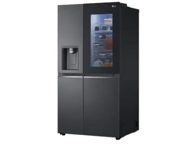 მაცივარი LG GR-X267CQEW.AMCQMER Side-by-Side 179x91.3x73.5 617 LT NF Inverter InstaView Dispenser Black, 2 image