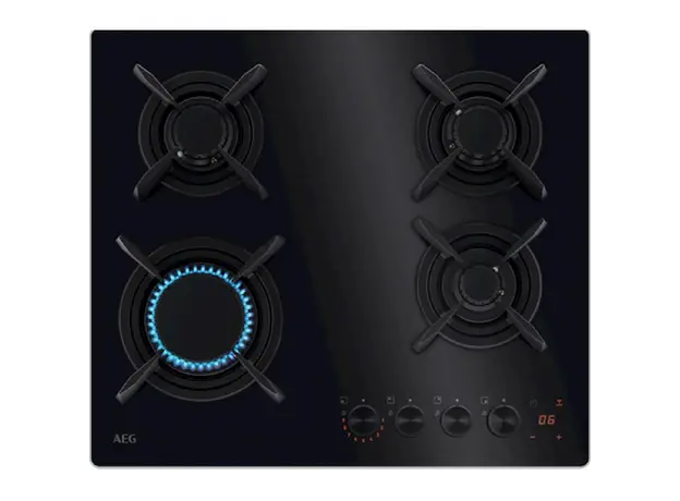 ჩასაშენებელი ქურის ზედაპირი AEG HKB64453NB